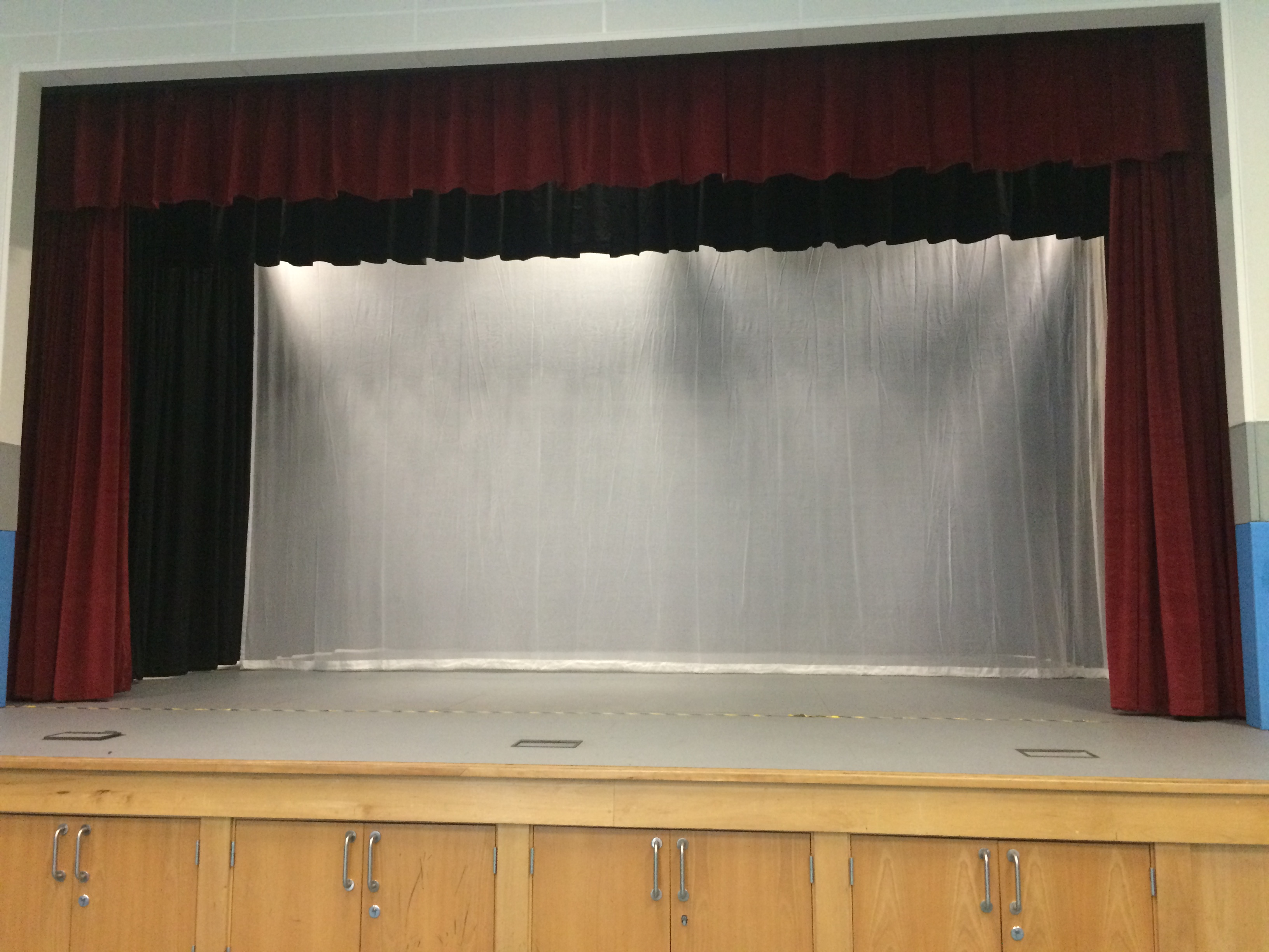 Stage showing use of gauze fabric